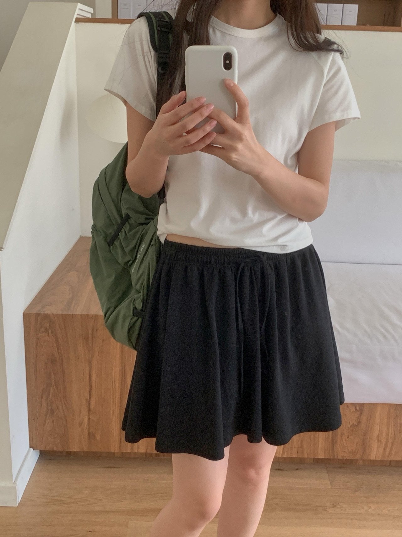 Rush skirt half pants-3col