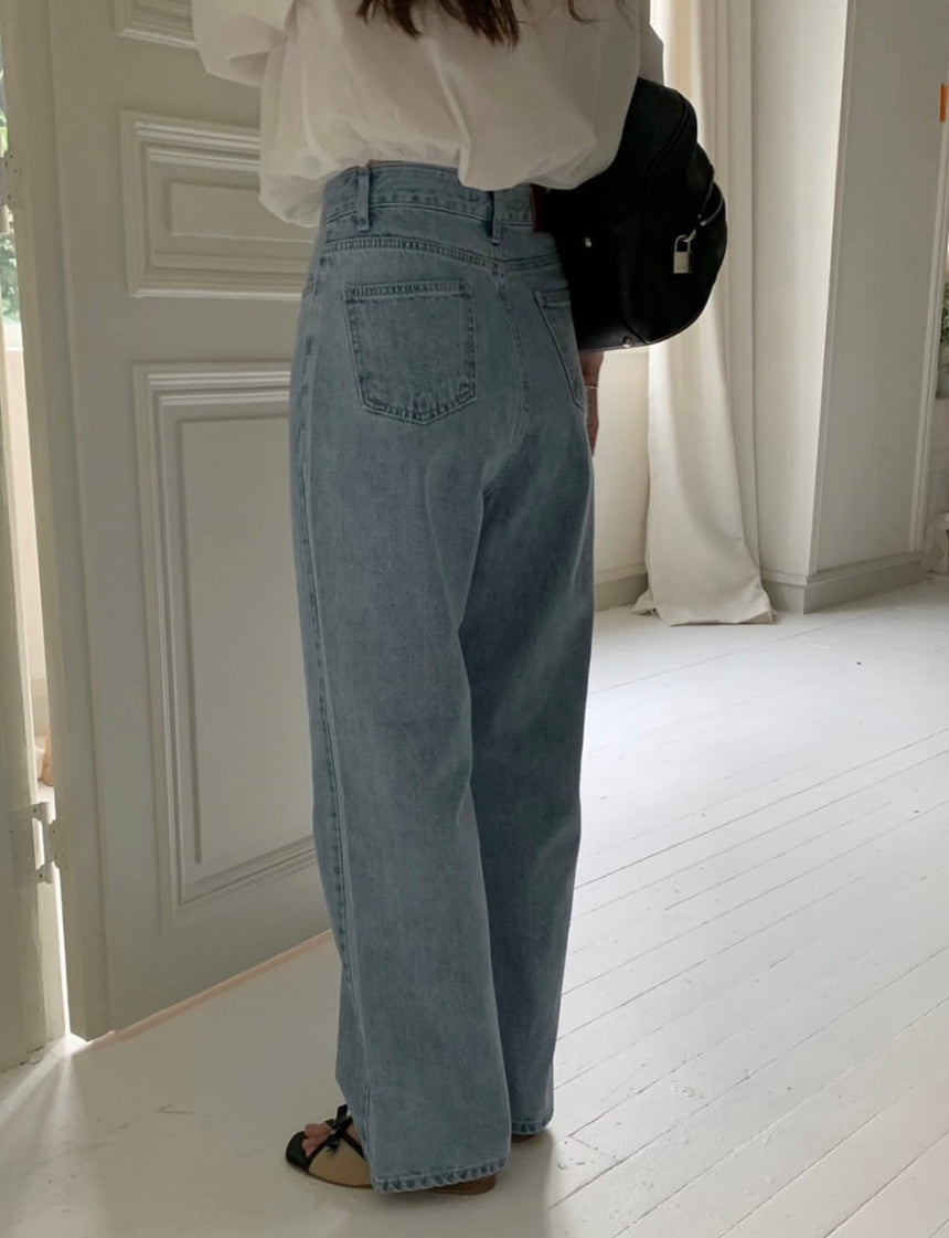 s 即納 Yarn wide denim