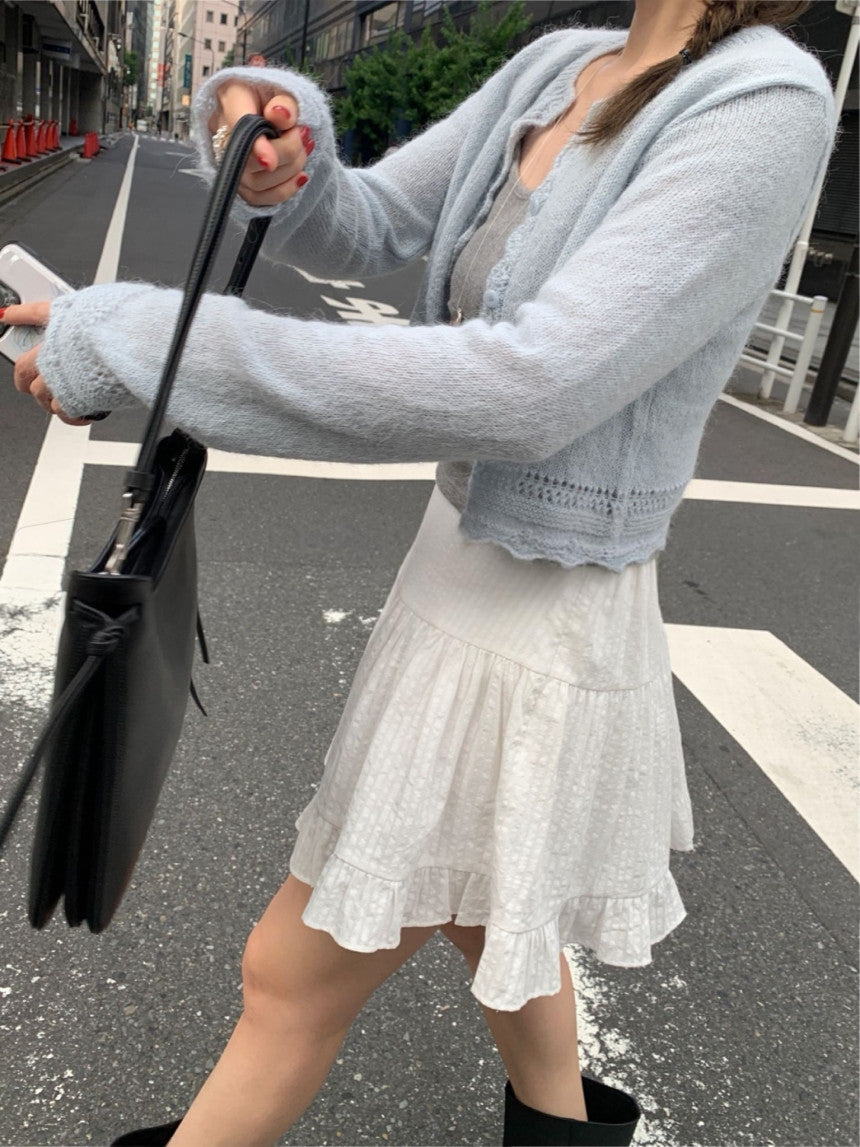 romantic alpaca cardigan-4col