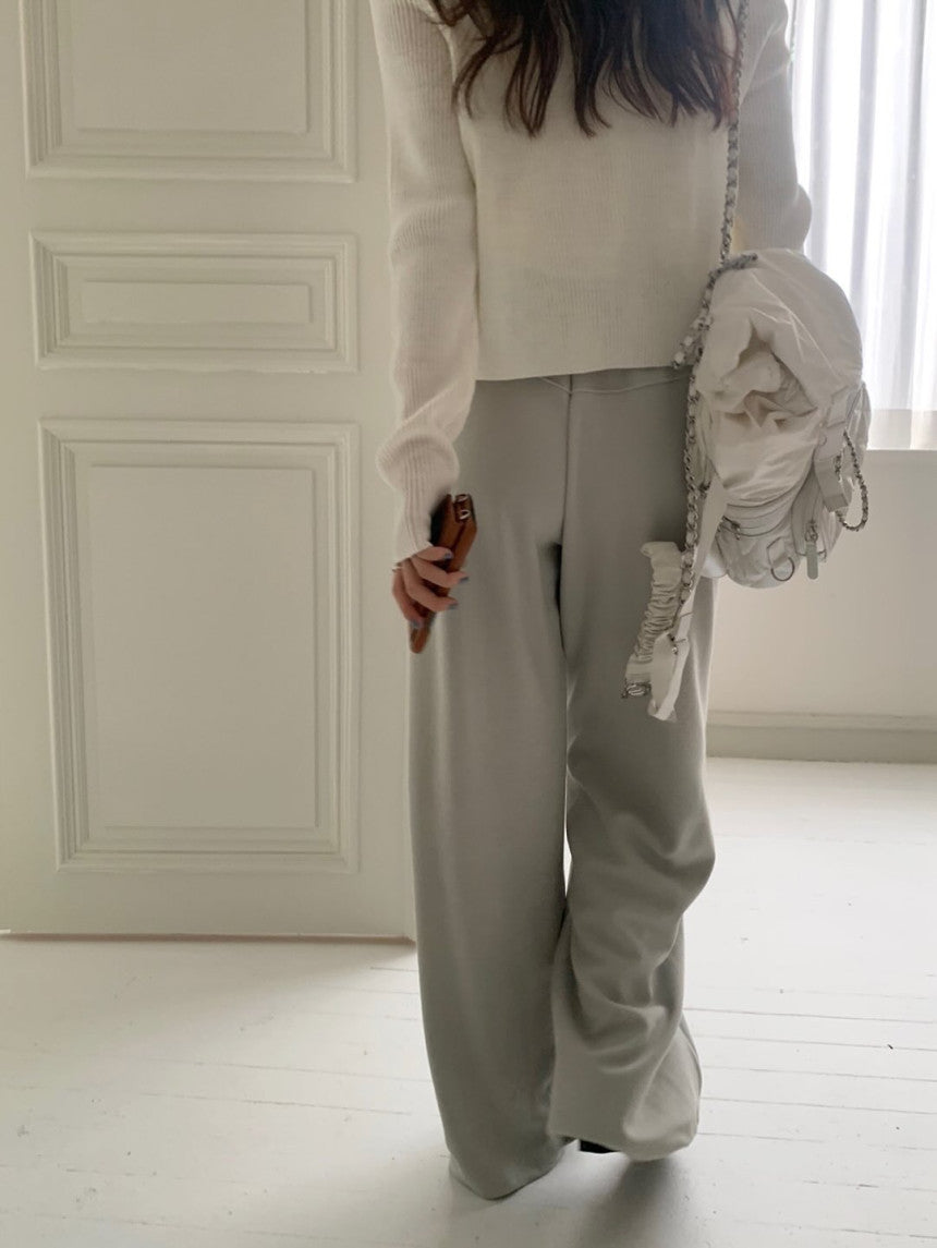 Stay banding pants-4col