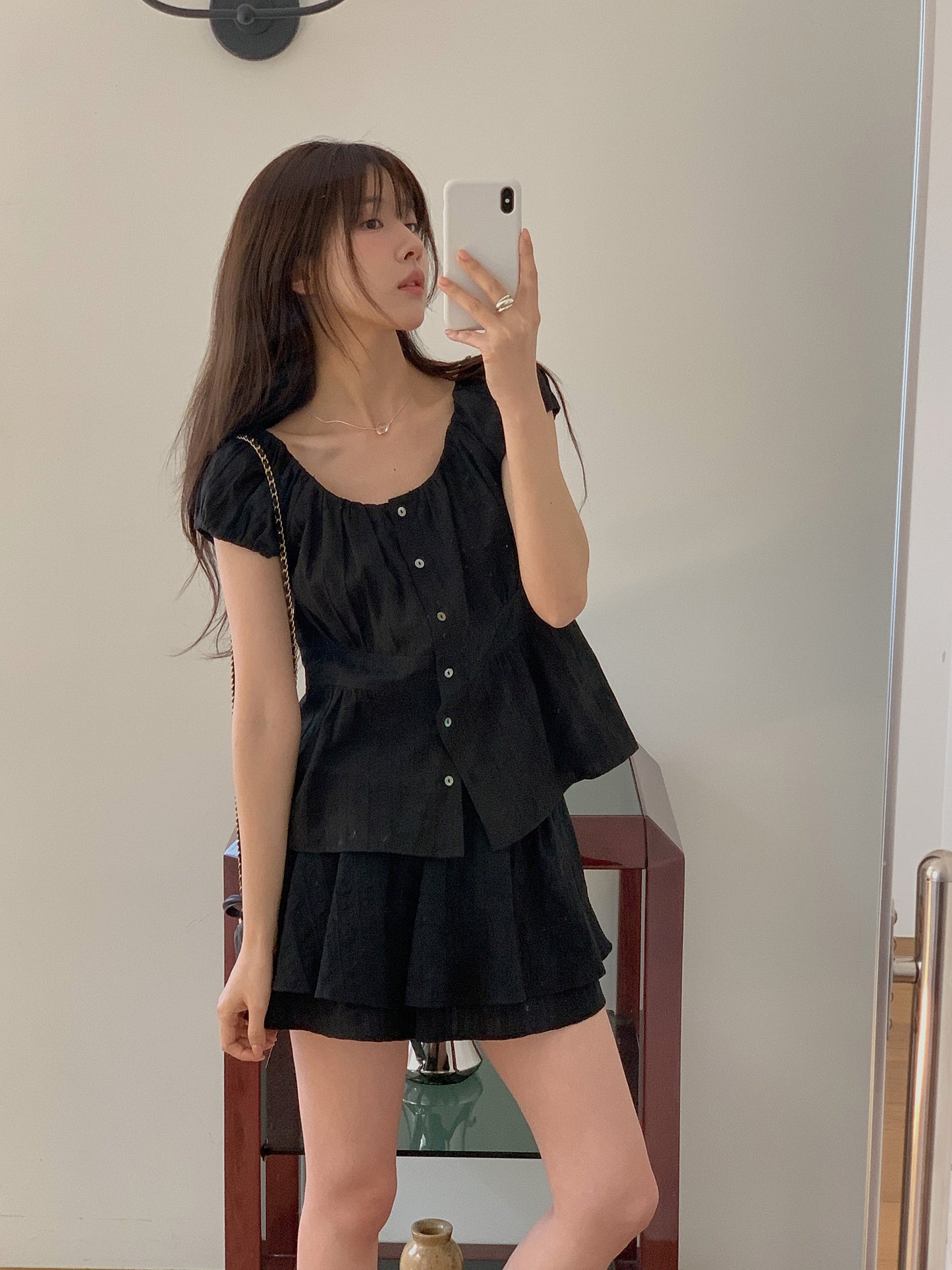 Bigi blouse&skirt-2col