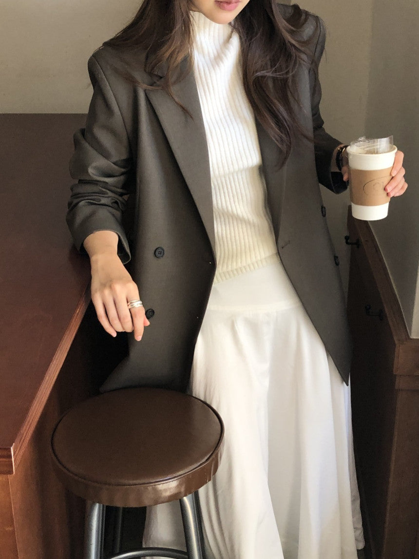 Sienna wool tailored double jacket