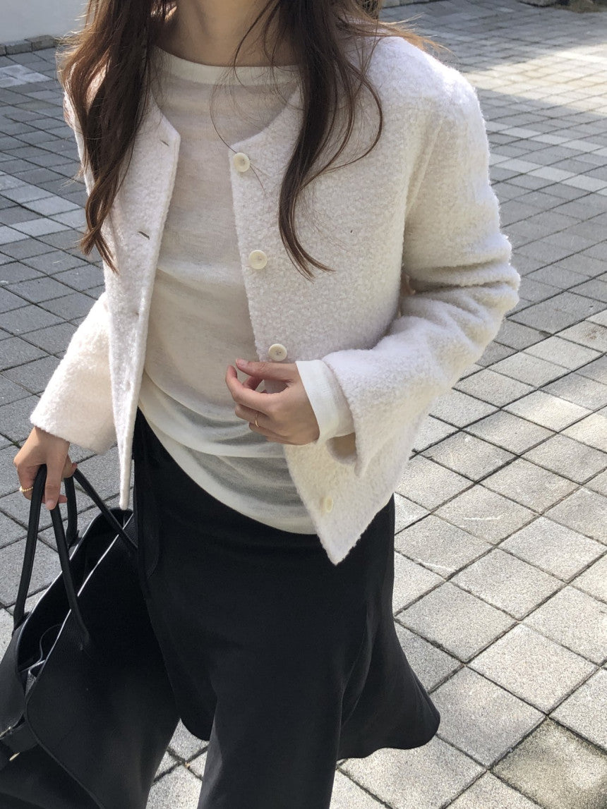 Castle mohair boucle HD jacket-2col