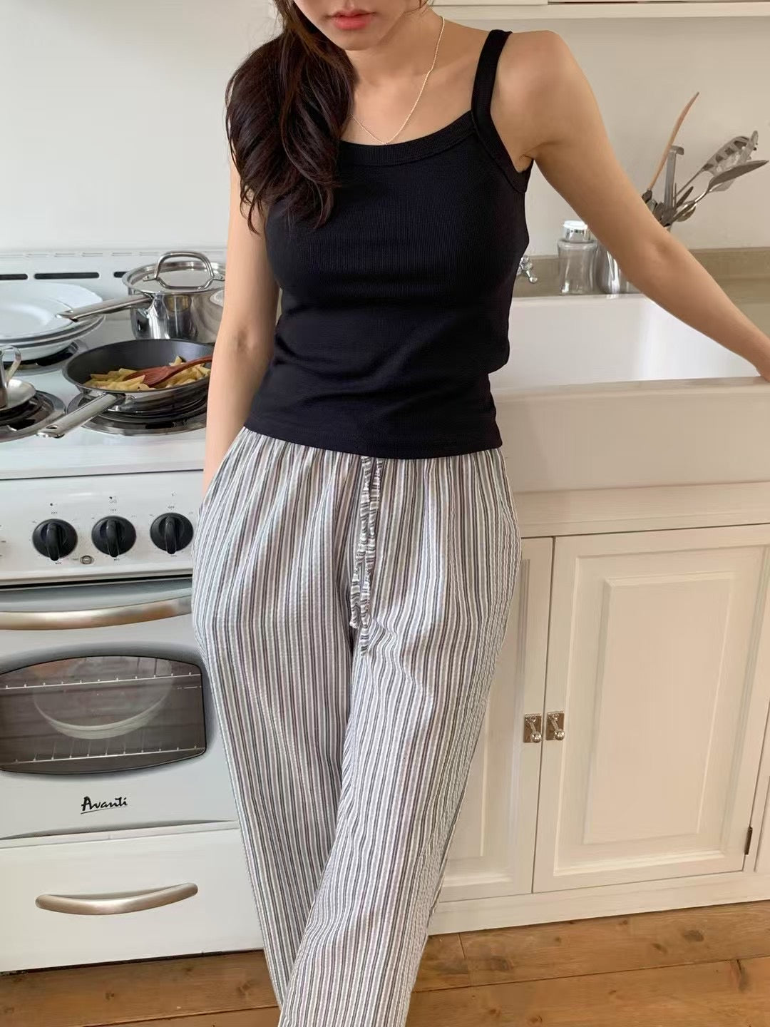 post rib Sleeveless-4col