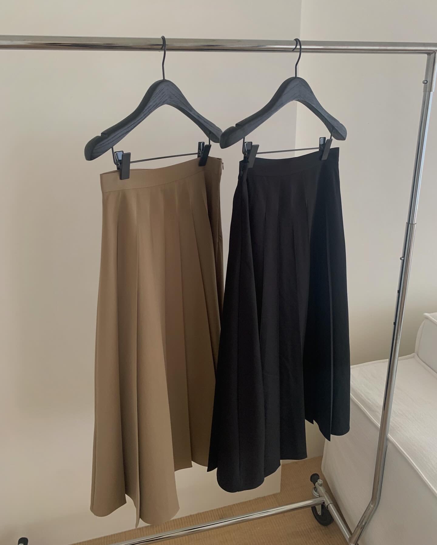 liter kkamiyu pleats skirt-2col