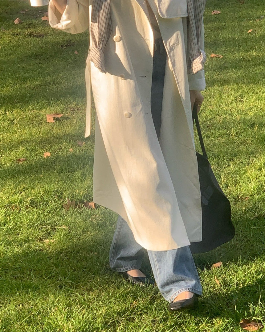 Hyde long trench coat-2col