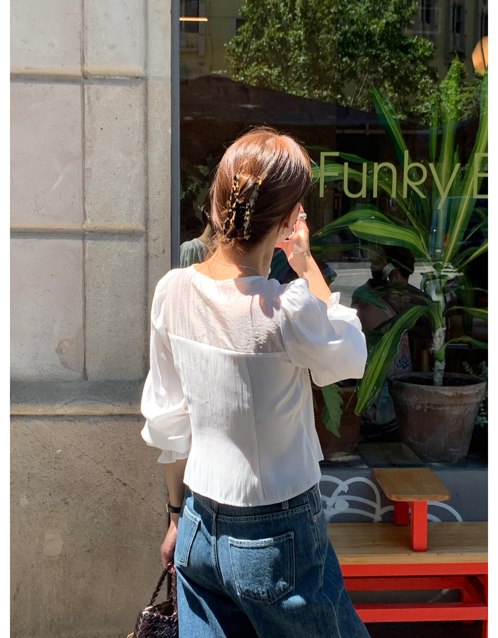 Shining blouse-3col