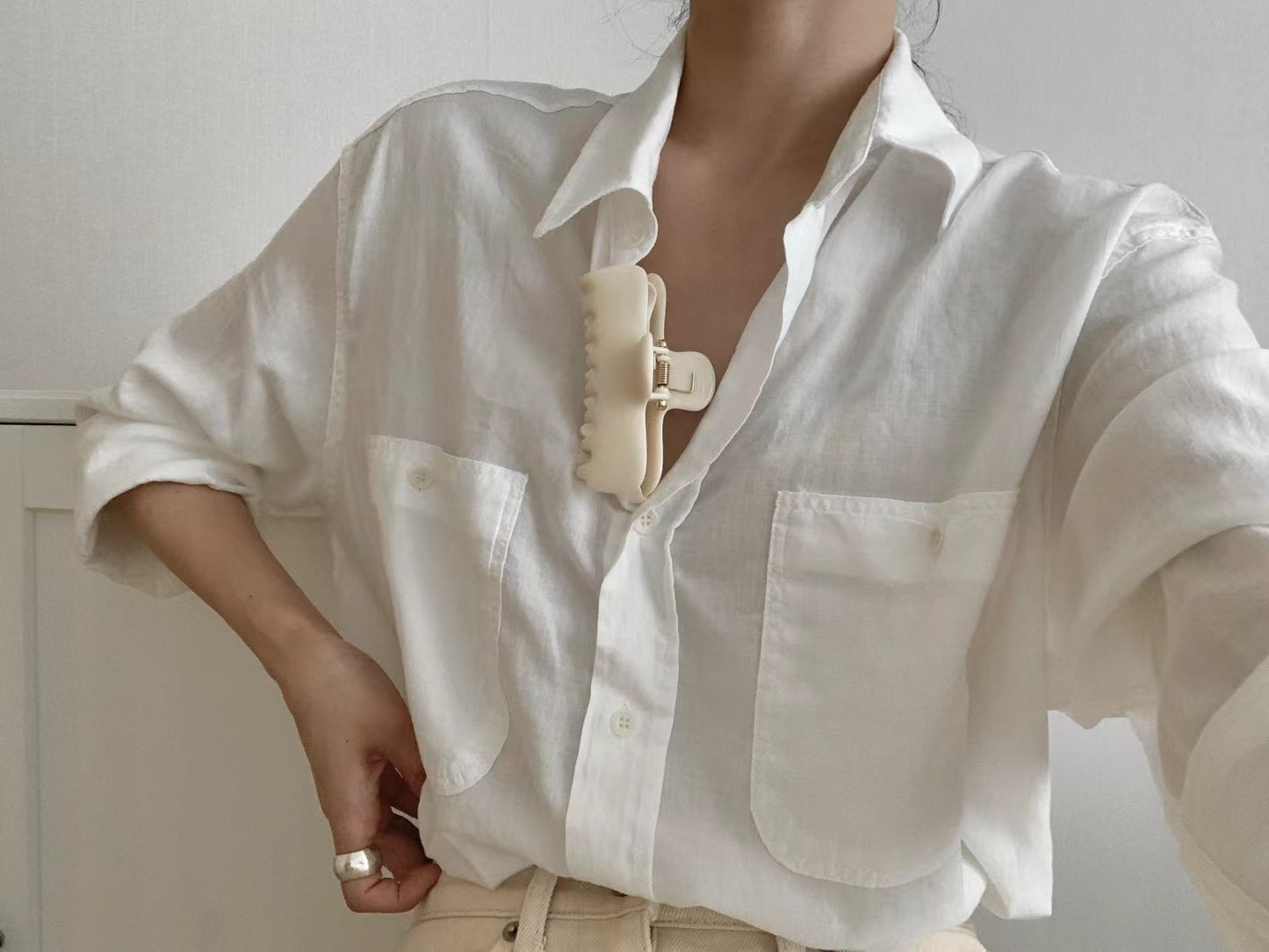Ounce washing light shirt-3col