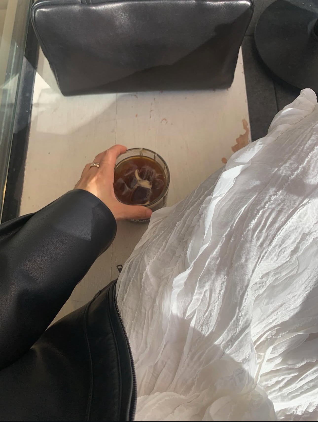 liter log leather jacket