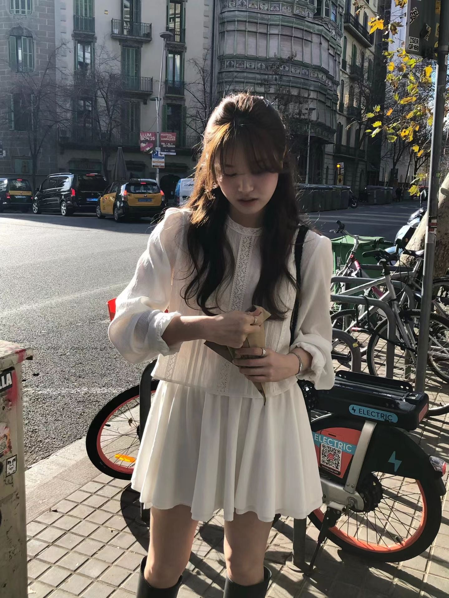 Ounce pico banding mini skirt-2col