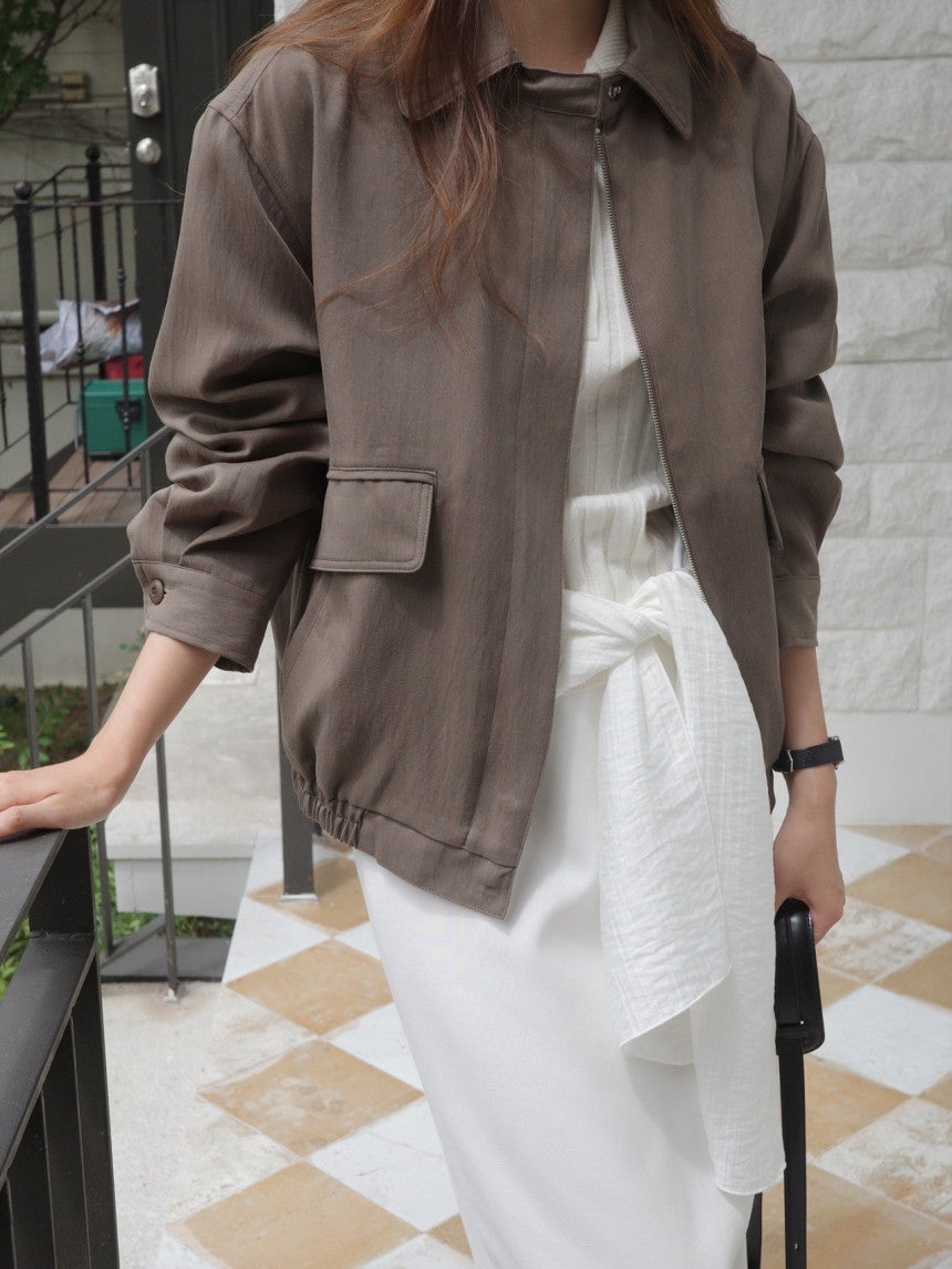 Fizt lyocell blouson-3col