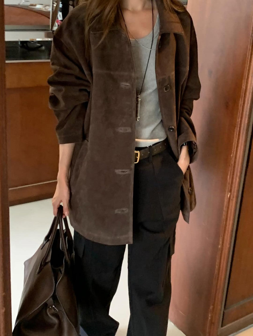 Bern suede jacket-2col