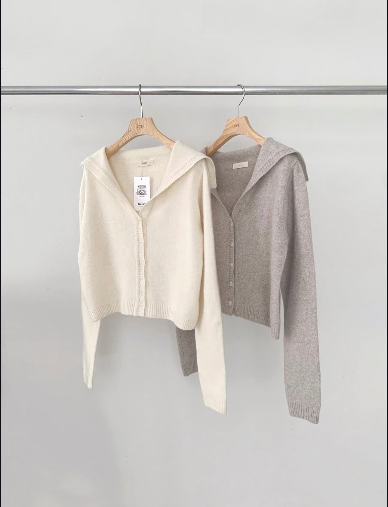 liter roa raccoon sailor cardigan-2col