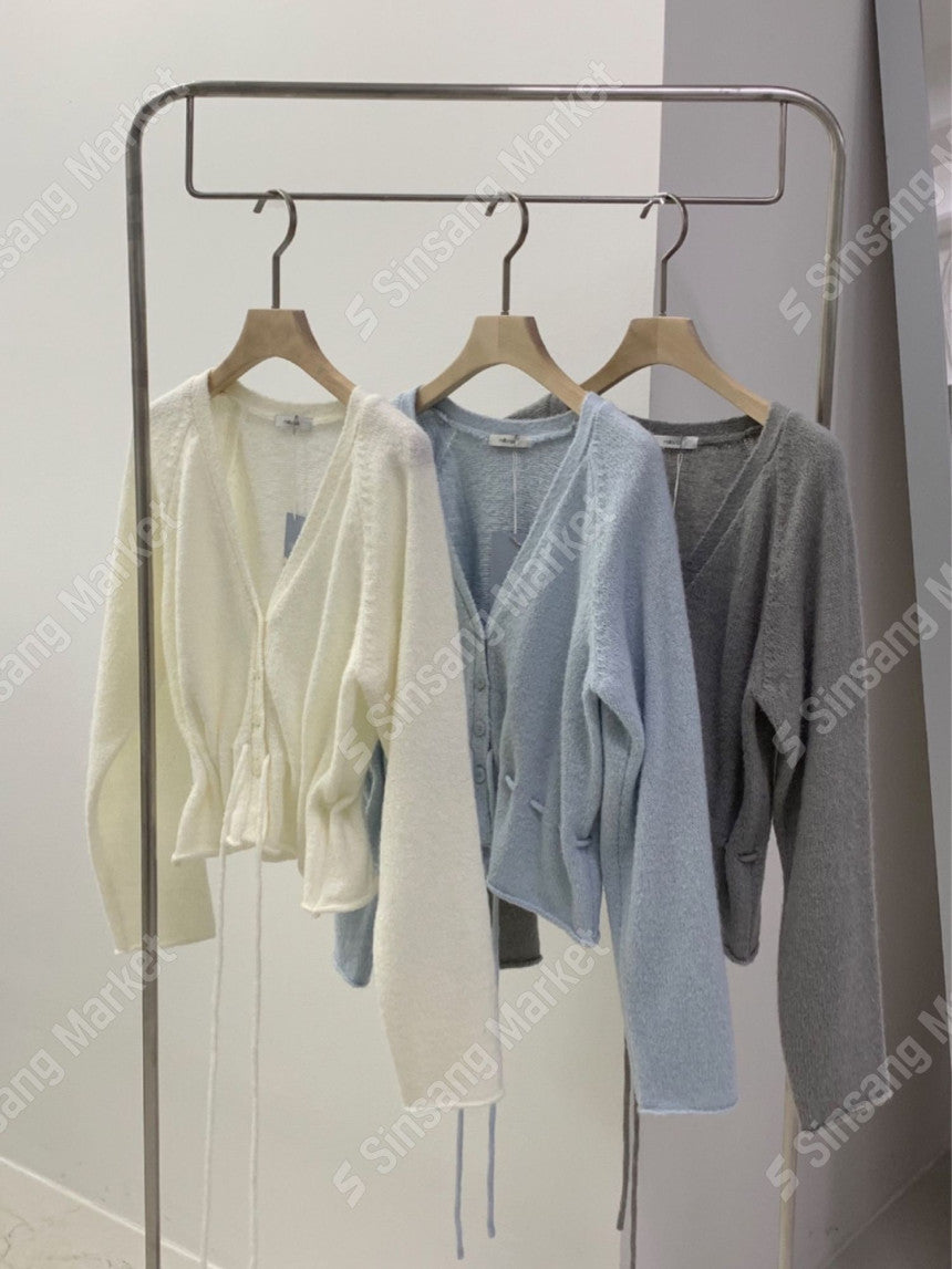 Sale gray即納 Roi string cardigan