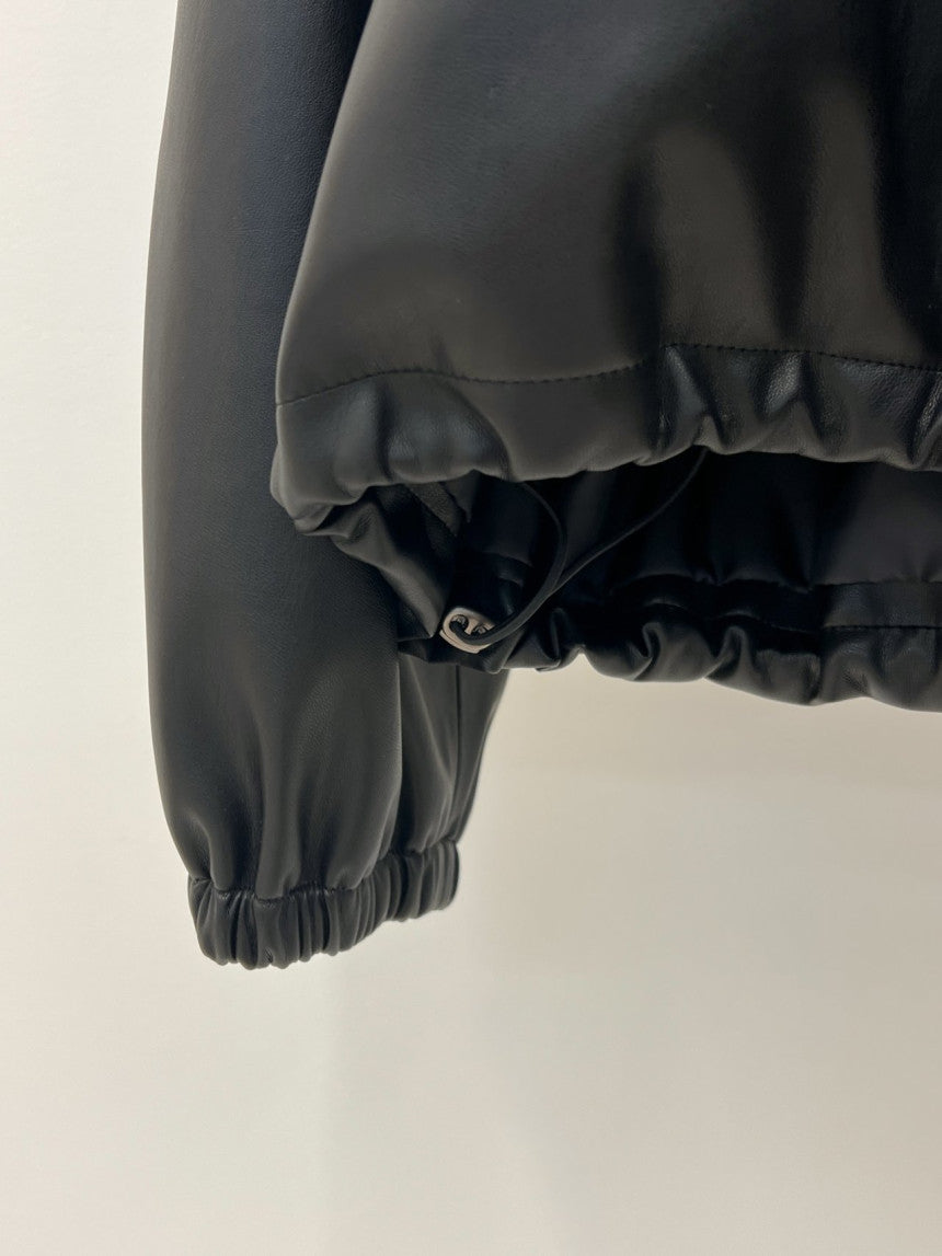Hyde vegan leather hood blouson