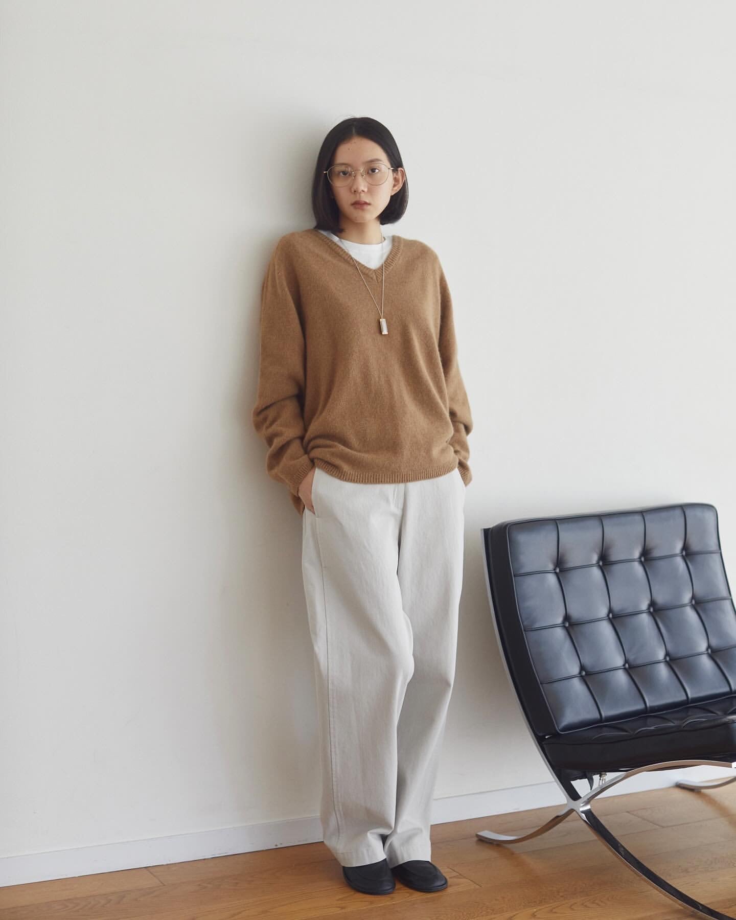 Cashmere airy knit-5col