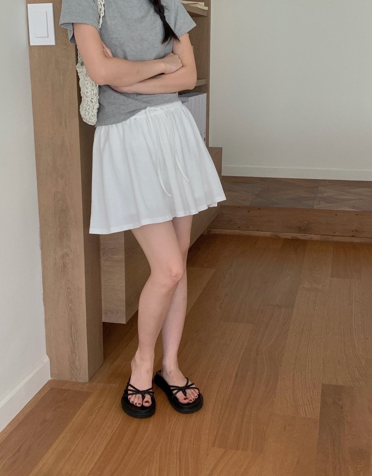Rush skirt half pants-3col