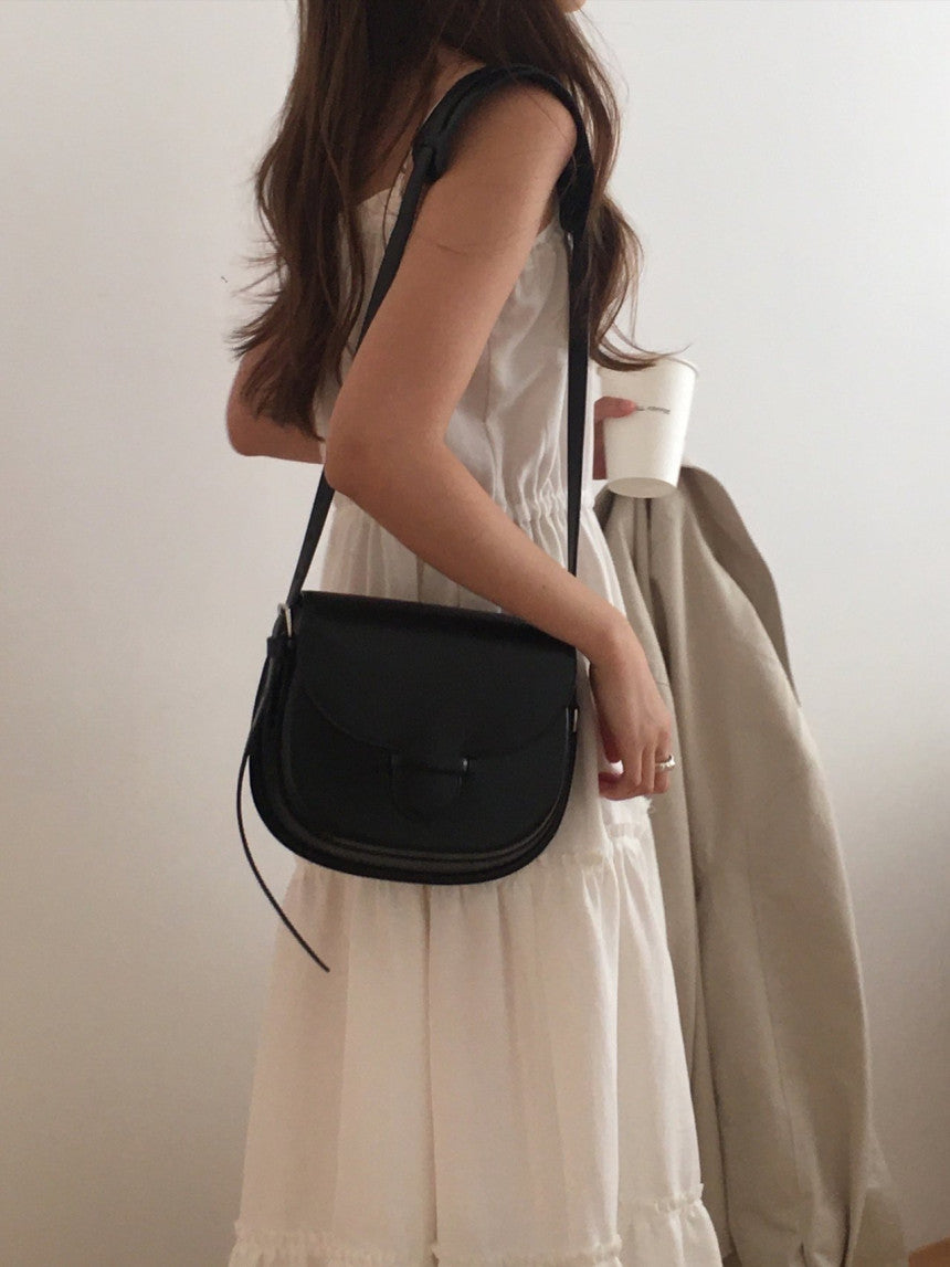 Muse shirring long onepiece-2col
