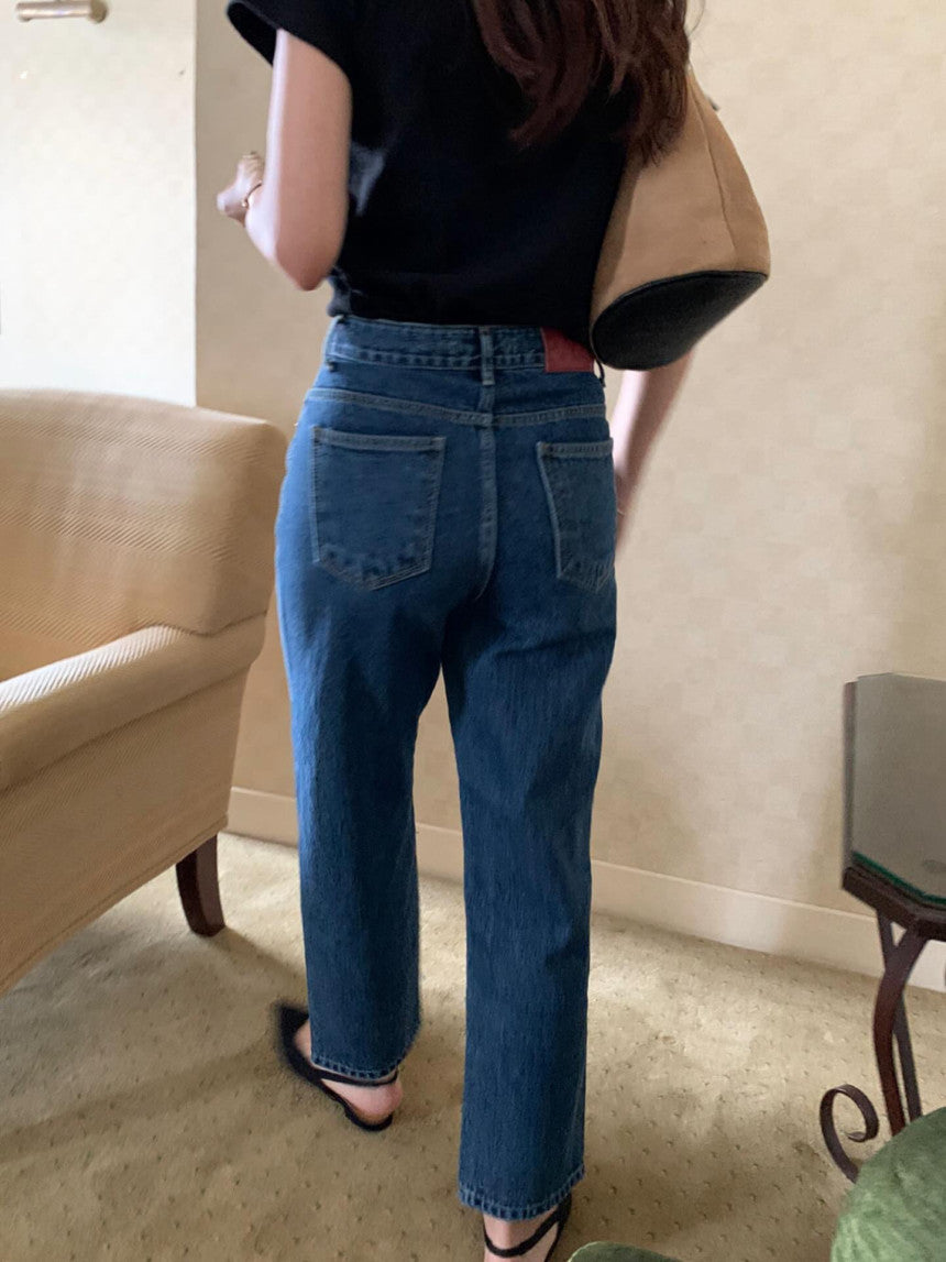 almond slim jeans