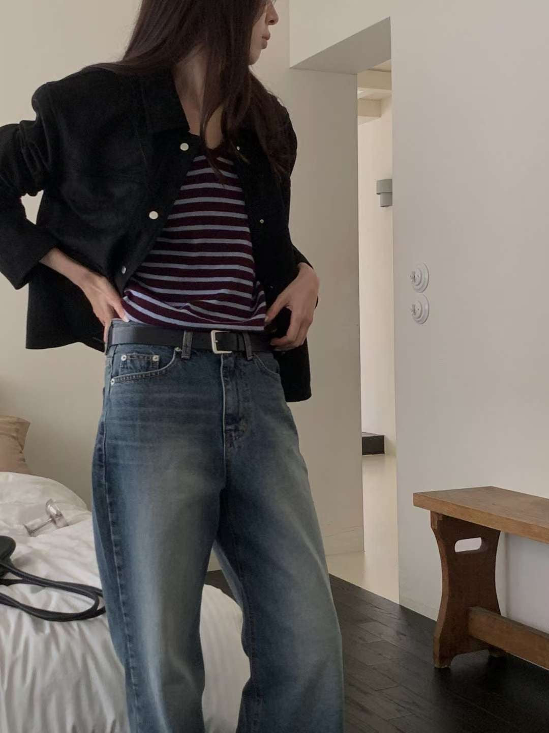 Hau suede jacket-2col