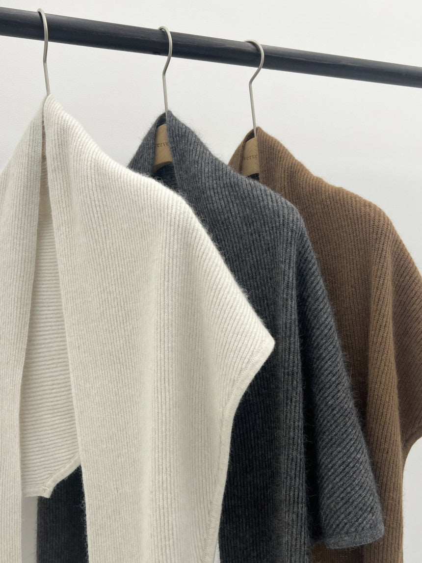 Verona raccoon knit bolero-3col