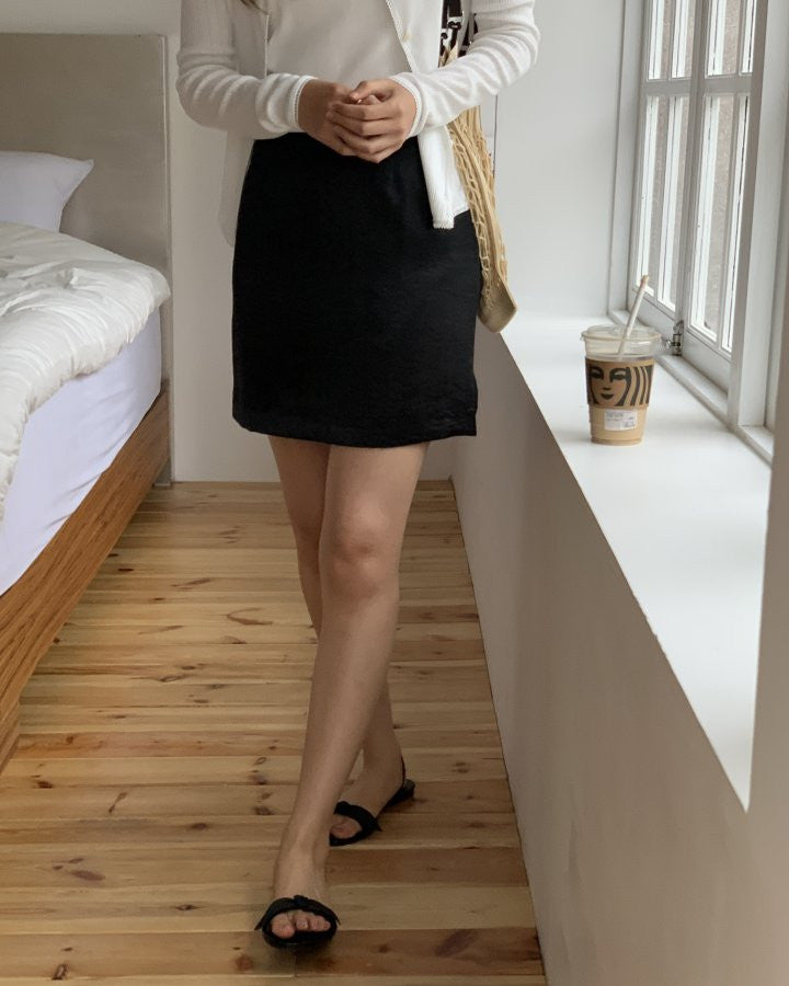 Rie lace short skirt-2col