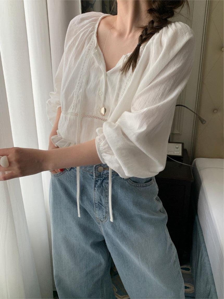 bibi lace blouse-2col