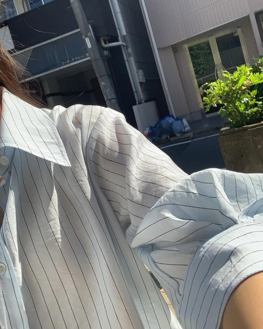 liter ferrier puff blouse-2col