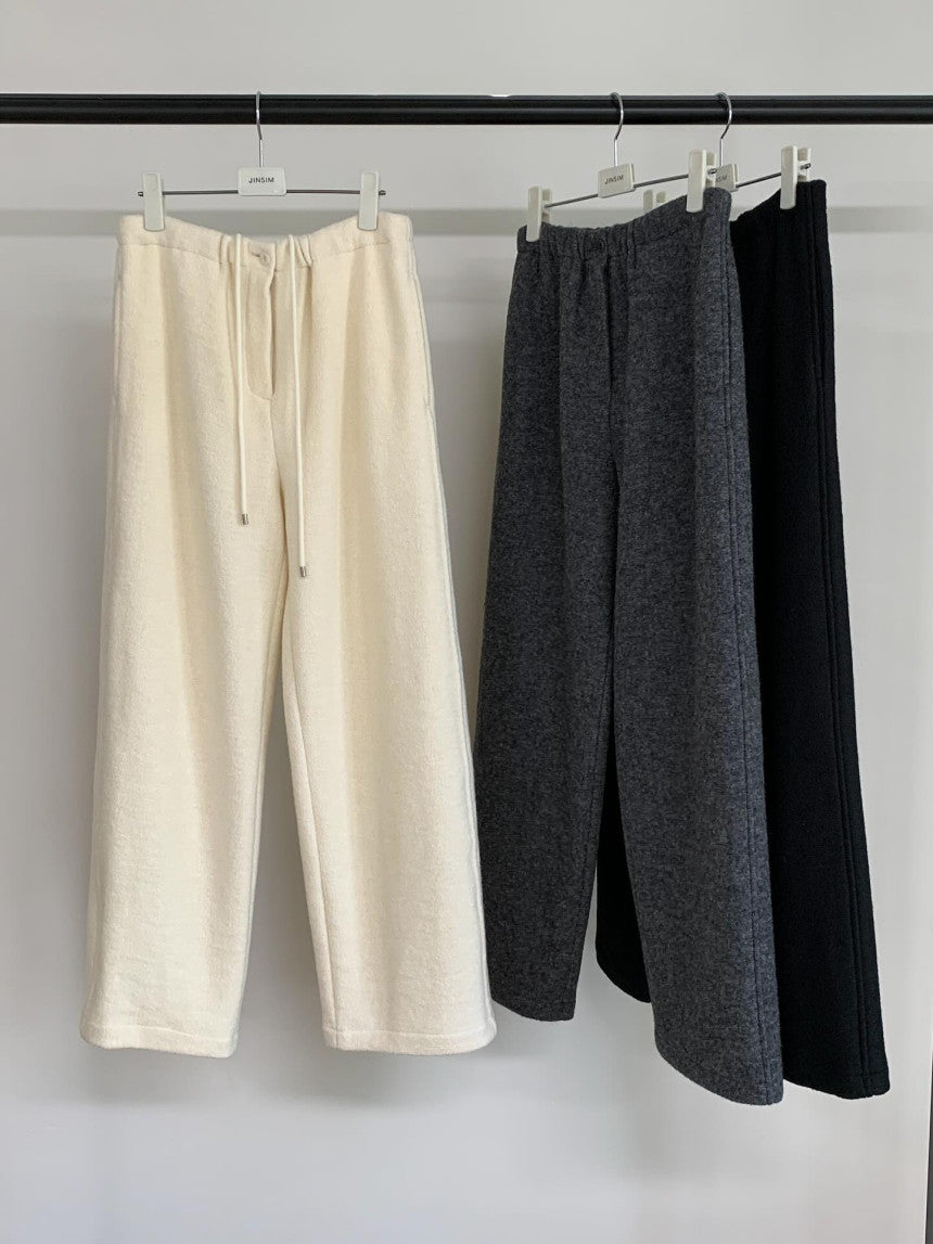 roi wool banding pants-3col
