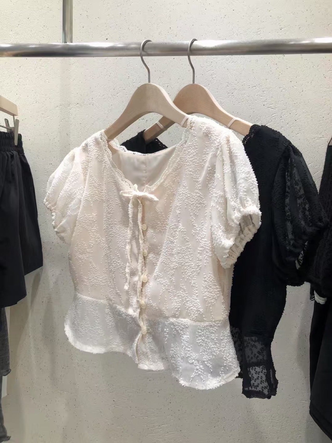 black即納 acacia blouse-2col