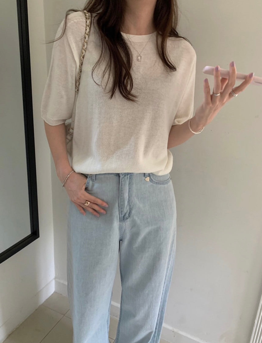 Wholegar linen half knit-3col