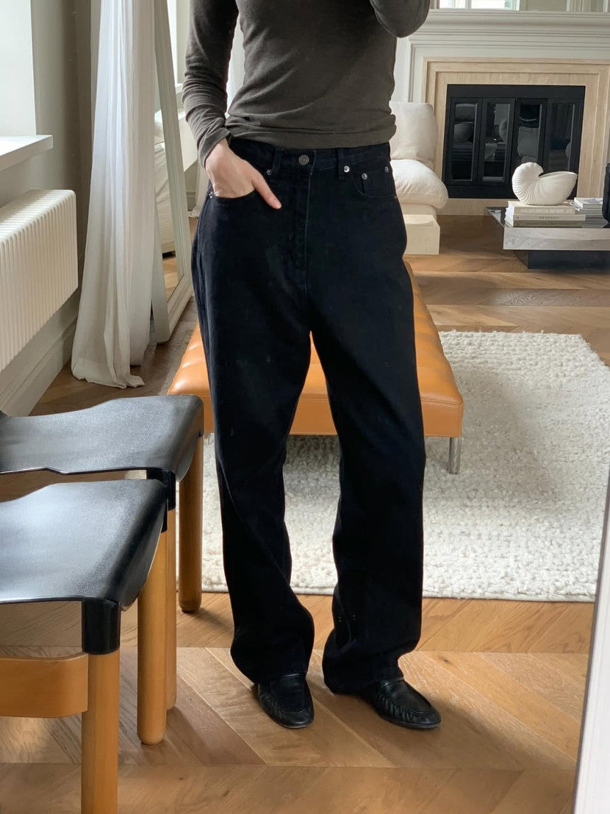 Maison black jeans/ショート丈あり