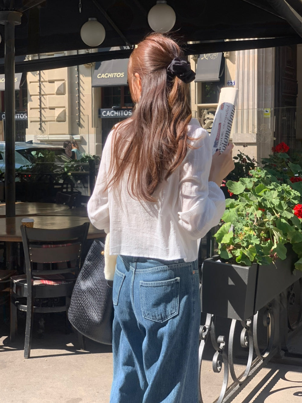 ruffle blouse-2col