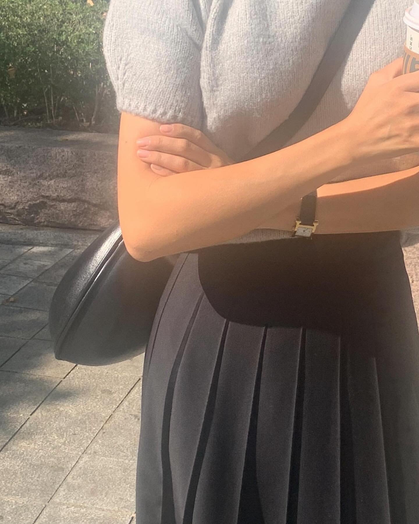 liter kkamiyu pleats skirt-2col