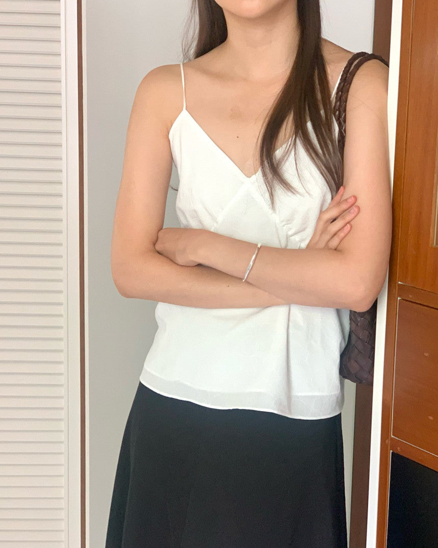 Amuse layered bustier blouse-2col