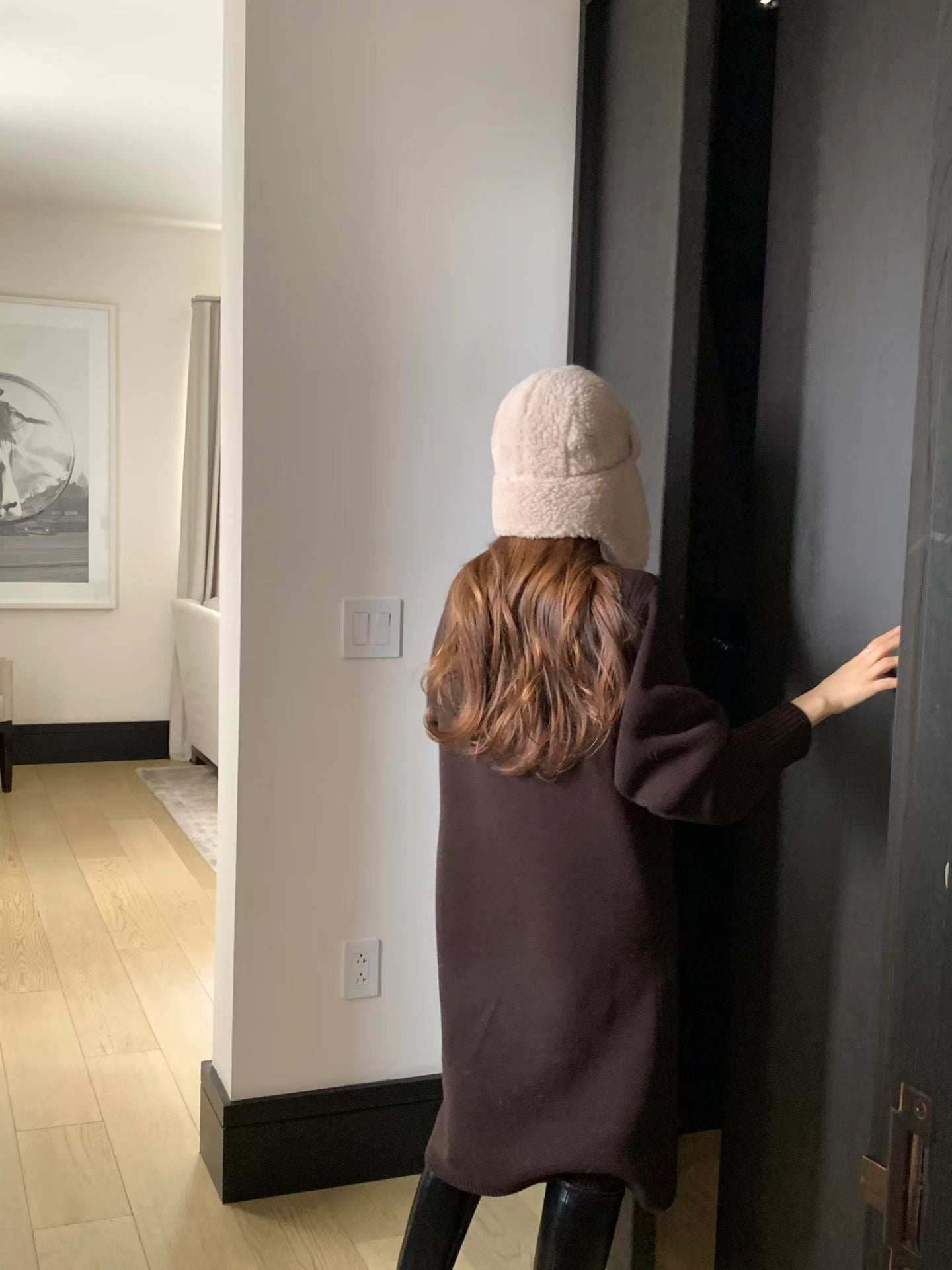 Ounce volume sleeve knit onepiece-3col