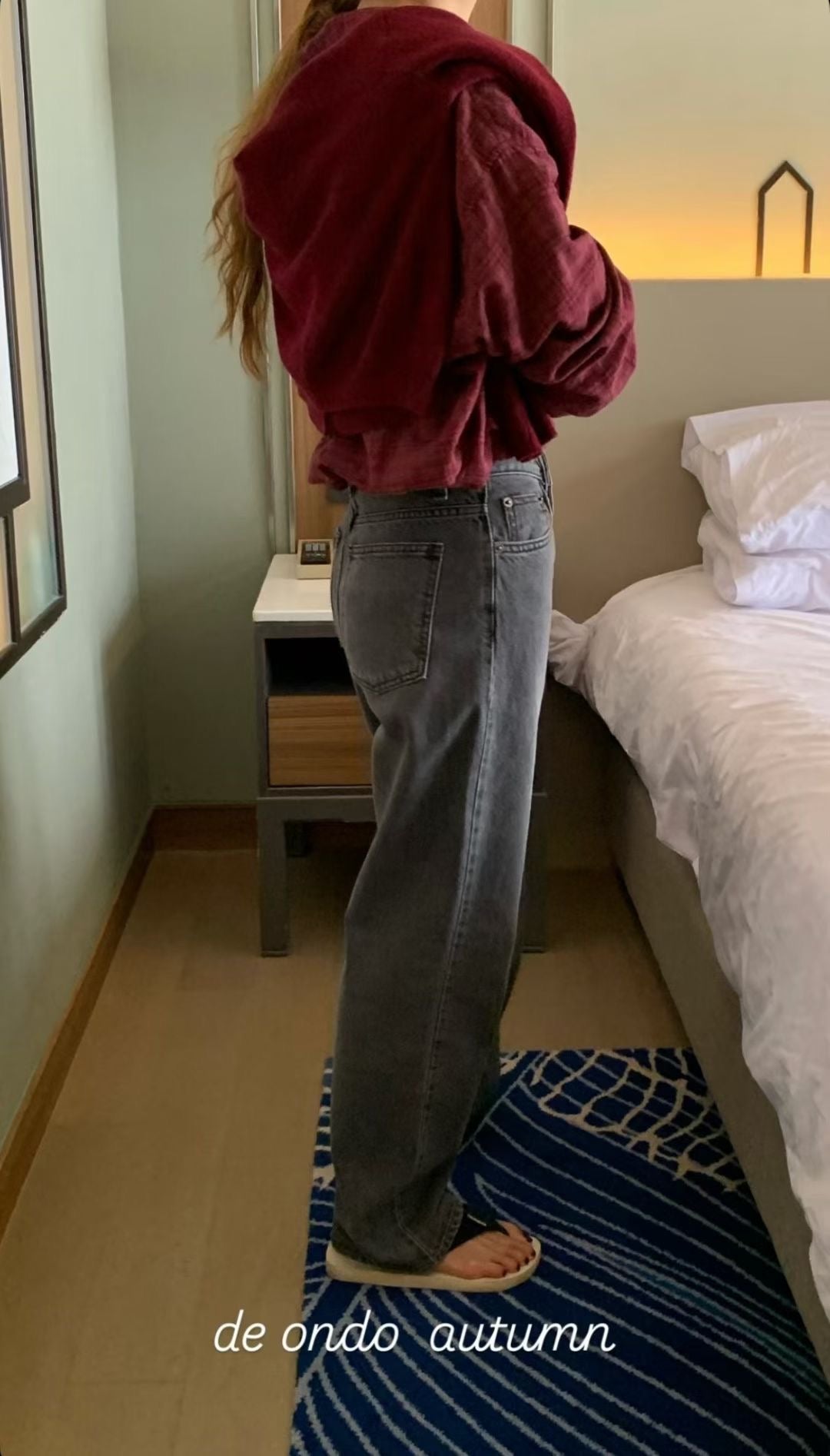 Ring yarn gray washing denim