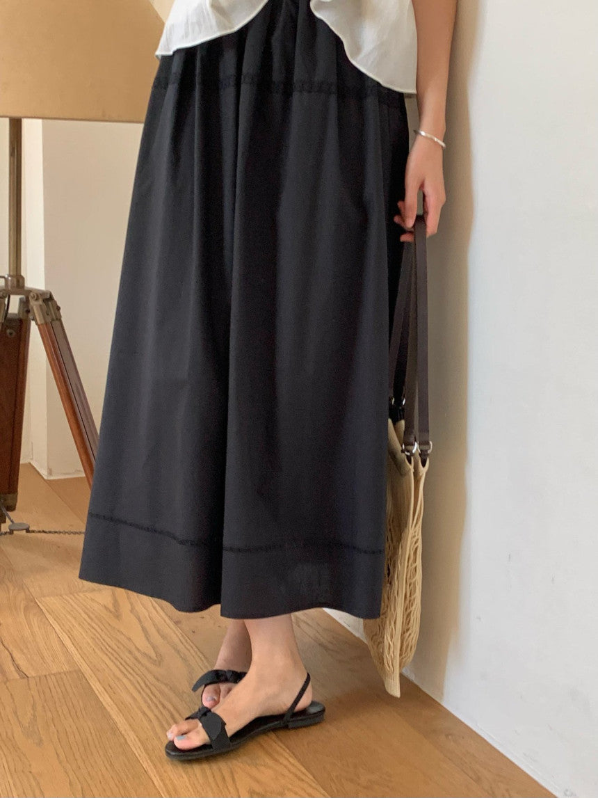 Pli lace full skirt-2col