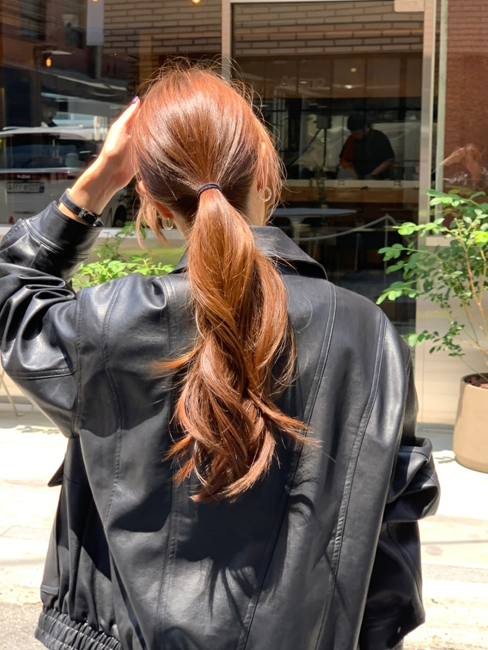 Mud leather jacket-2col