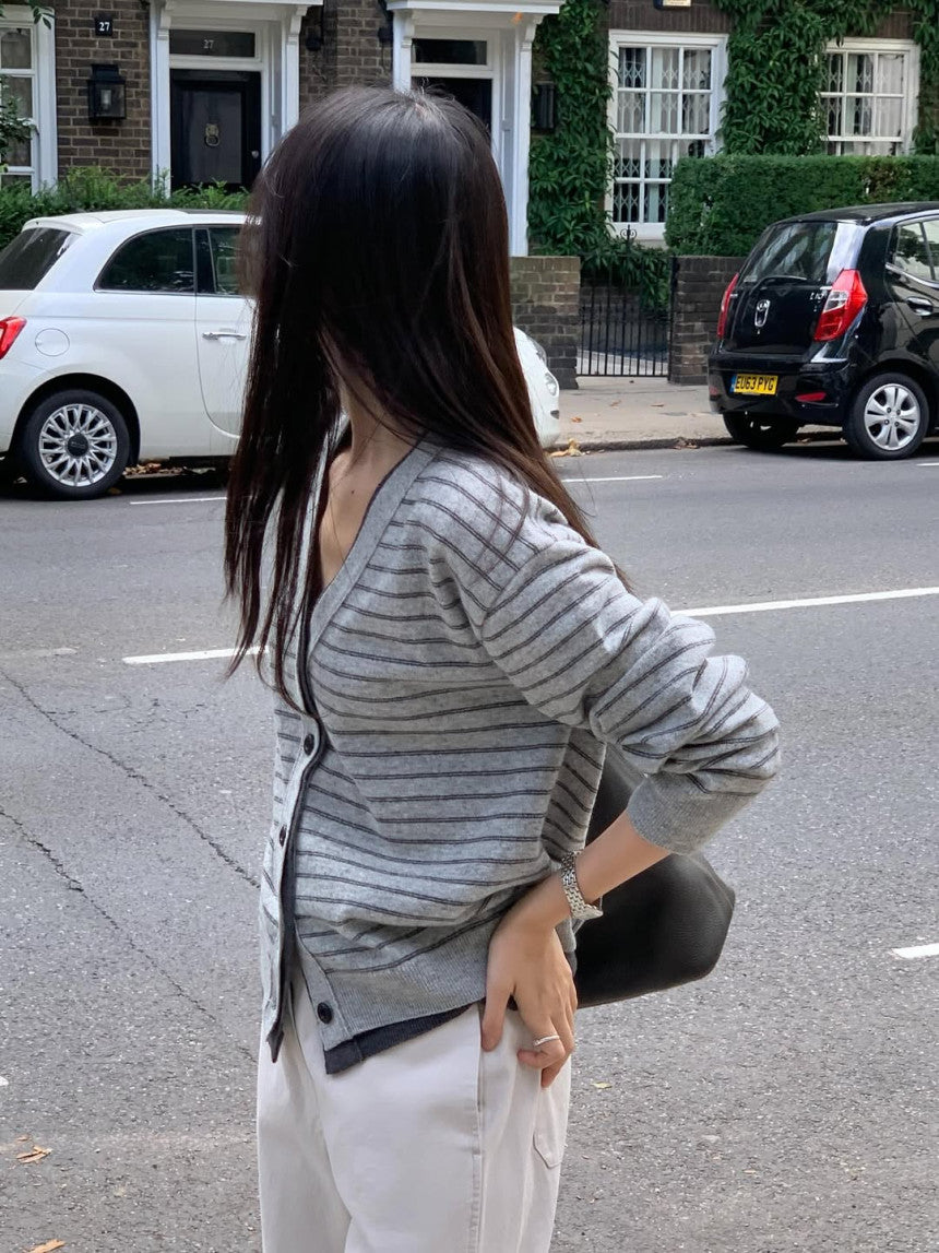 Bound cardigan-2col