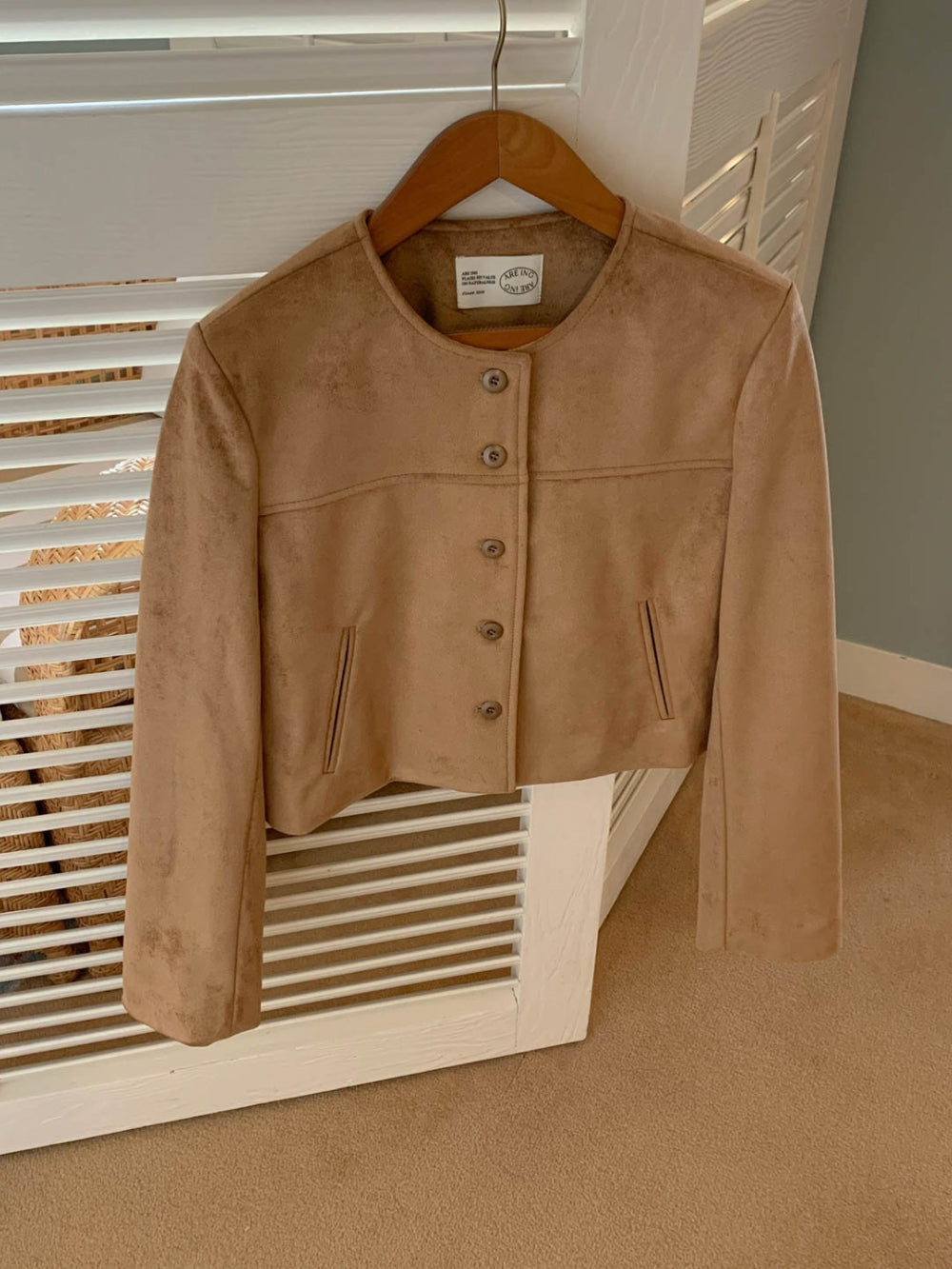Ace suede jacket-2col