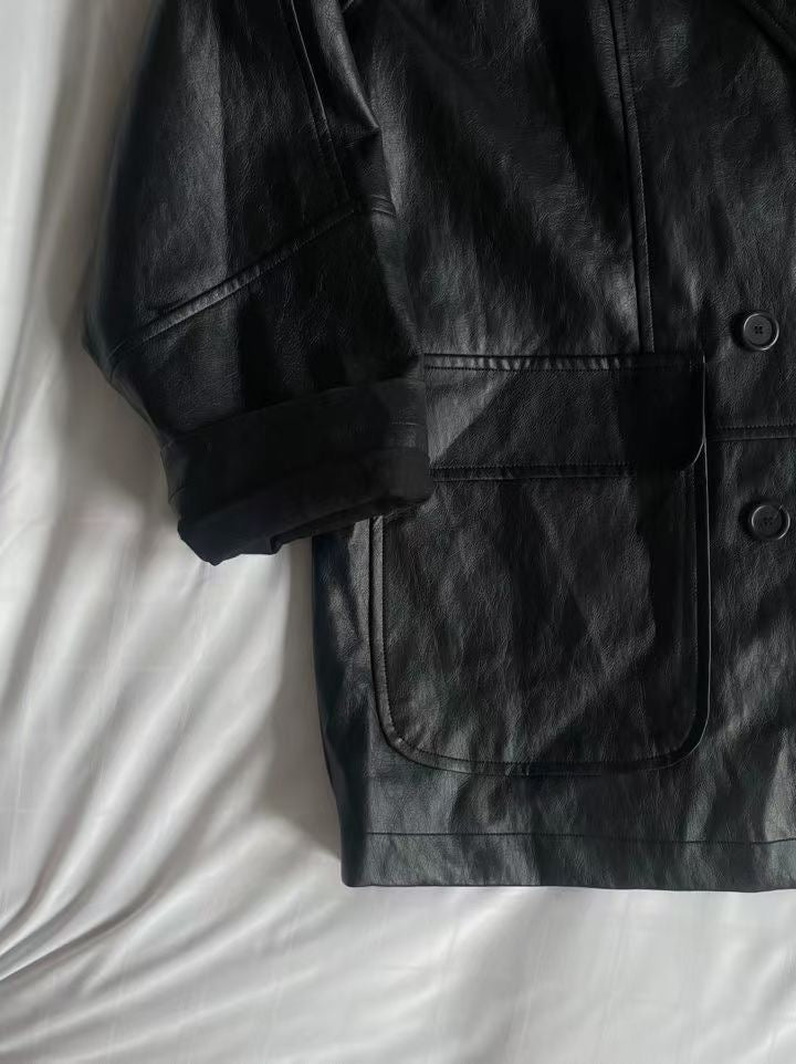 pole leather jacket