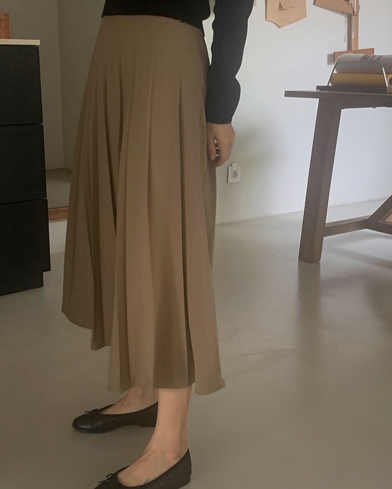 liter kkamiyu pleats skirt-2col