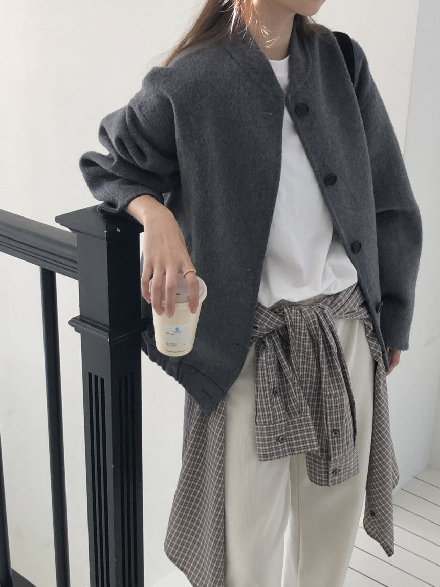 Nua handmade blouson-2col