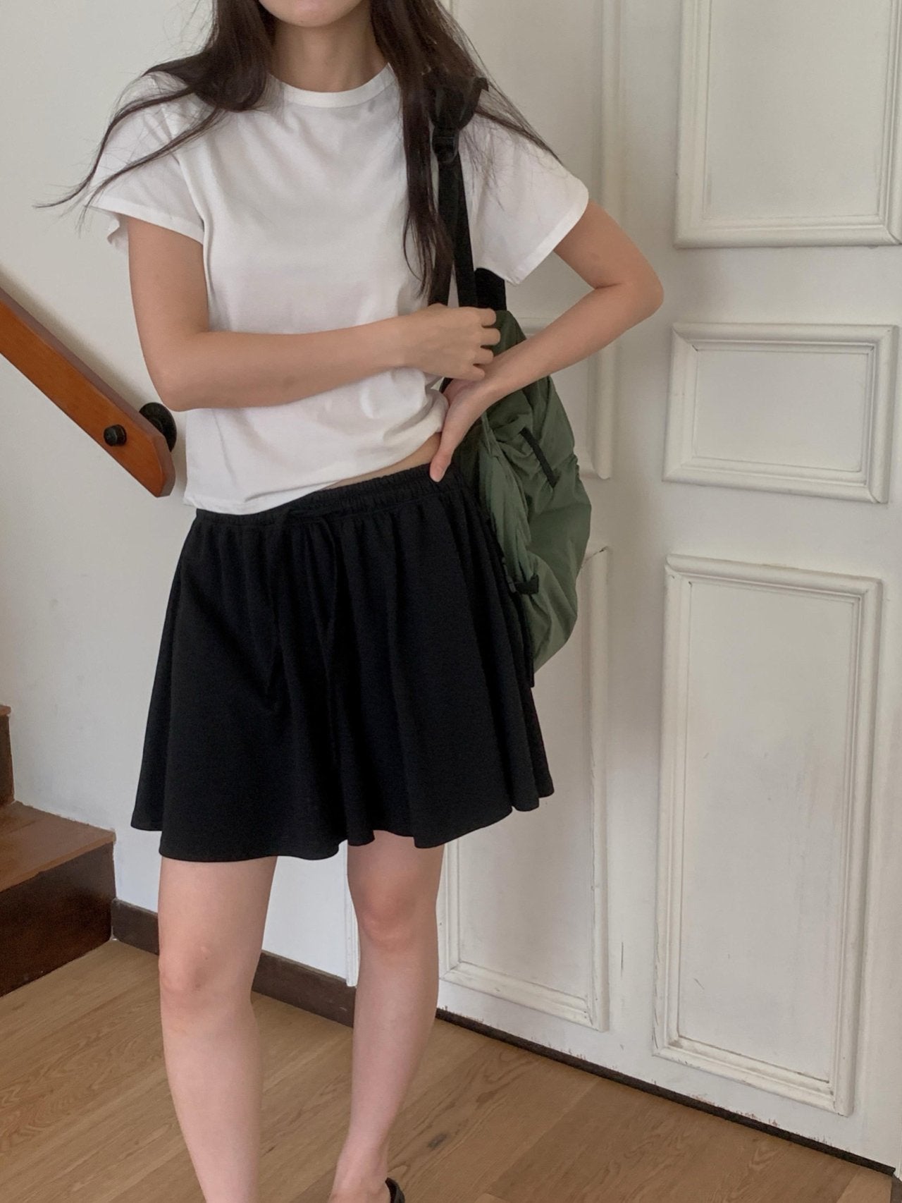 Rush skirt half pants-3col