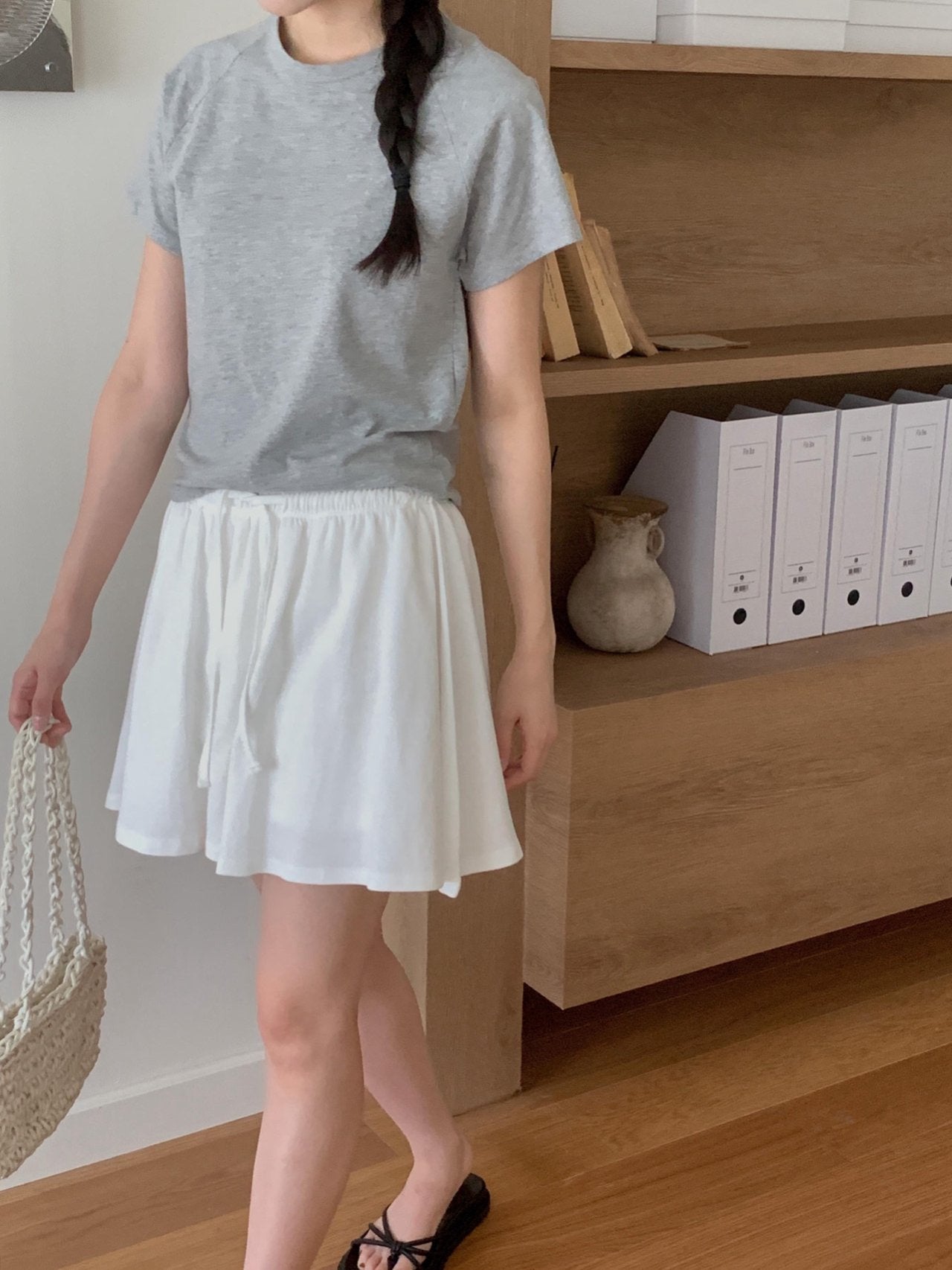 Rush skirt half pants-3col