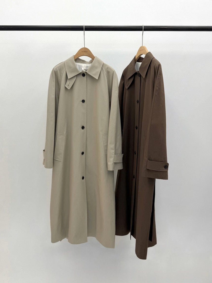 Barnnet long trench coat-2col