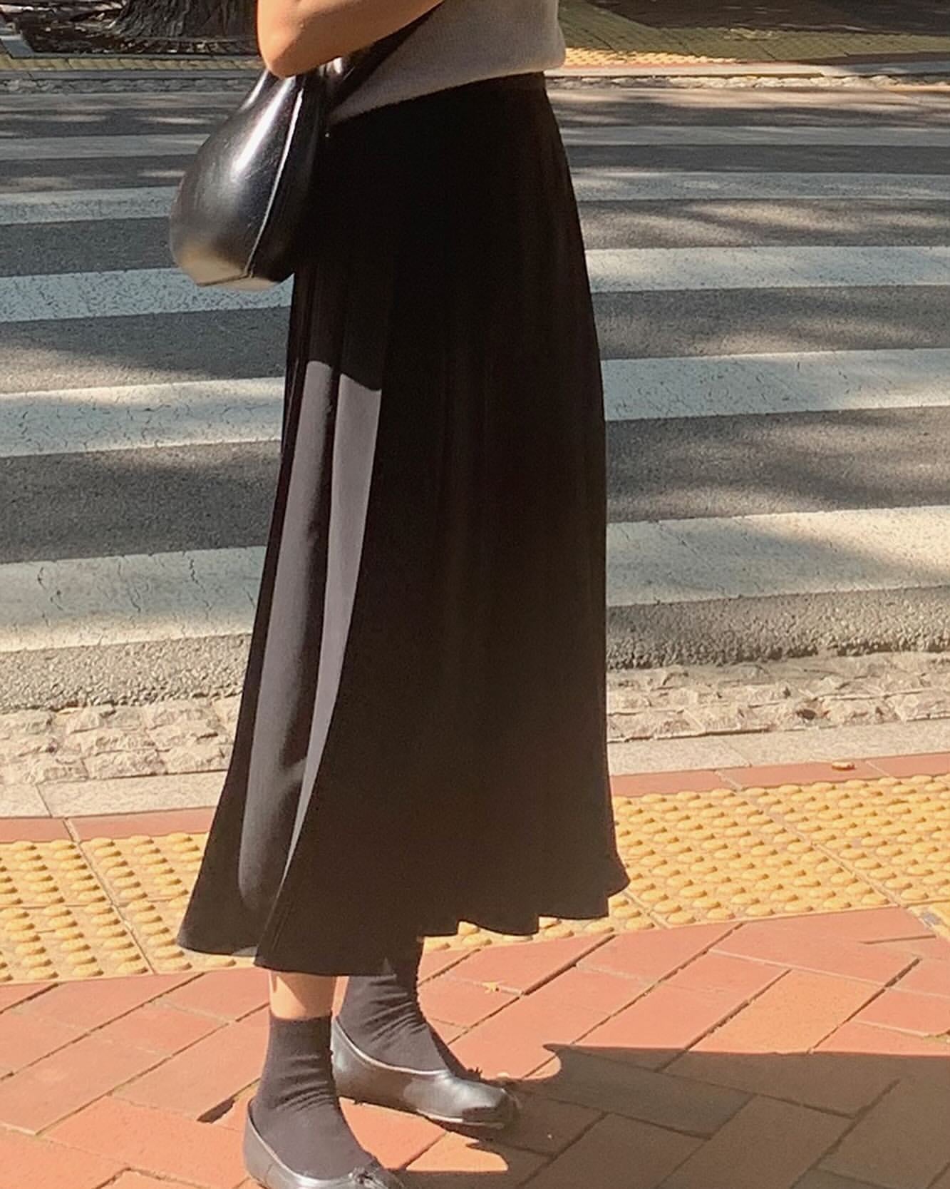 liter kkamiyu pleats skirt-2col
