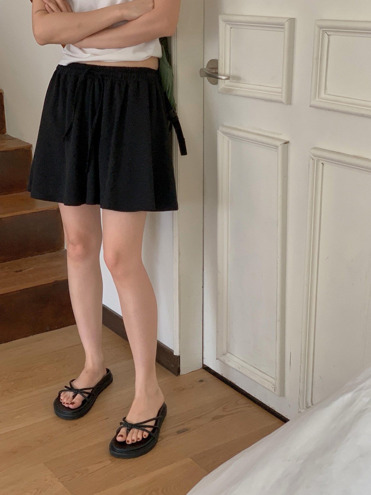Rush skirt half pants-3col