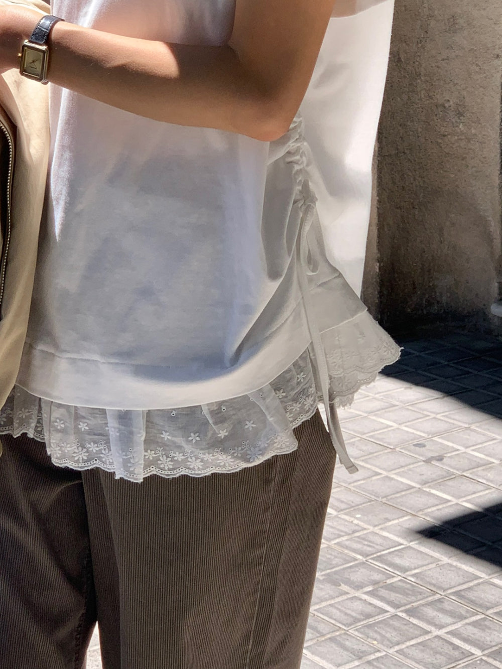 Lace string T